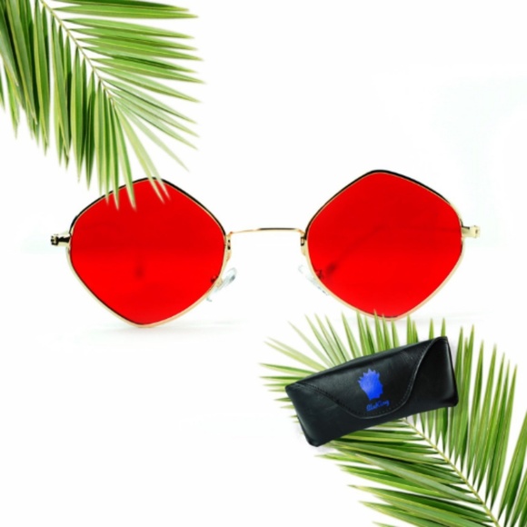 🔥TRENDY🔥Modern Jonh Lennon Square Sunglasses😎☀️ - Picture 2 of 7